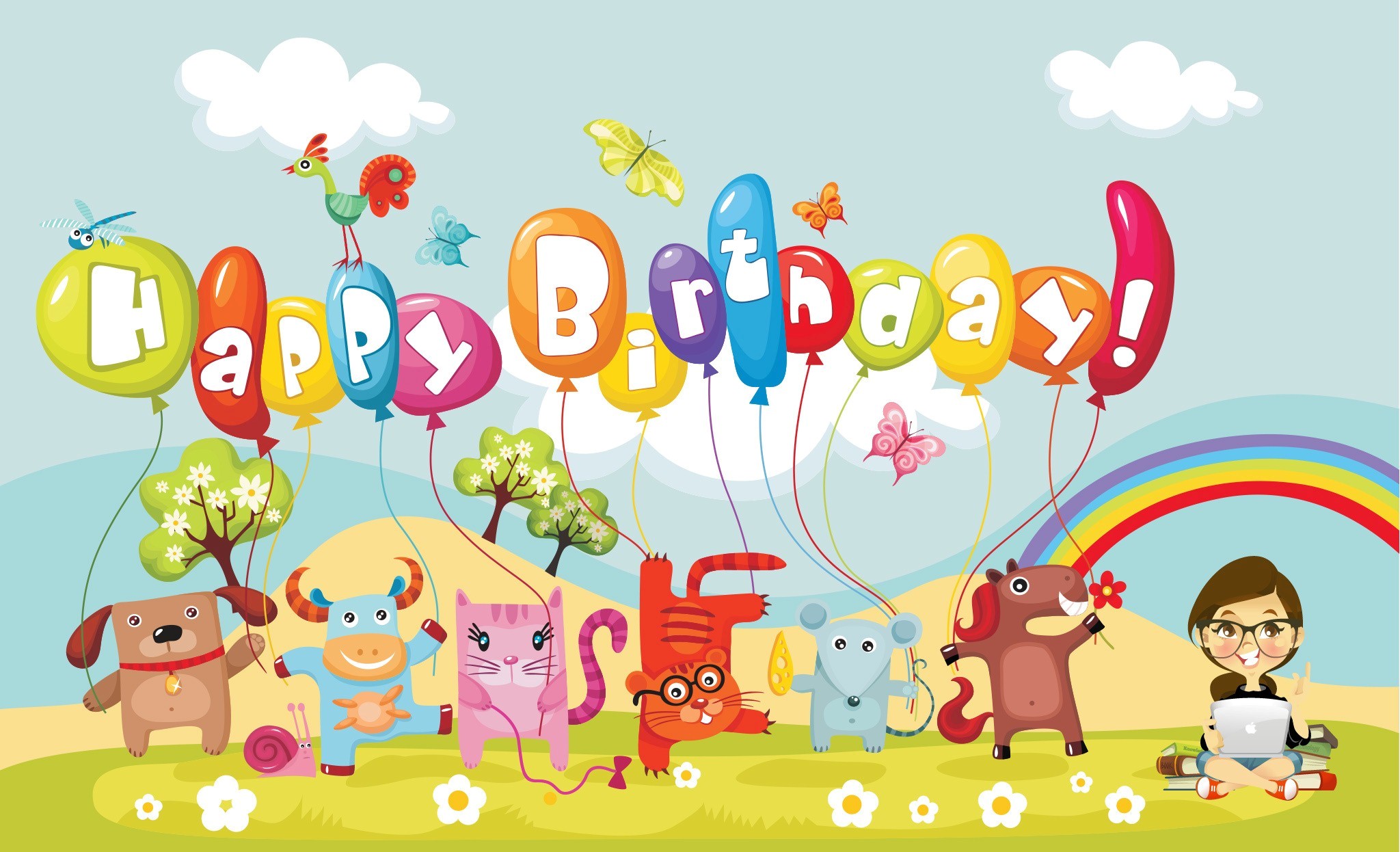 Cute Birthday Cartoon Wallpapers