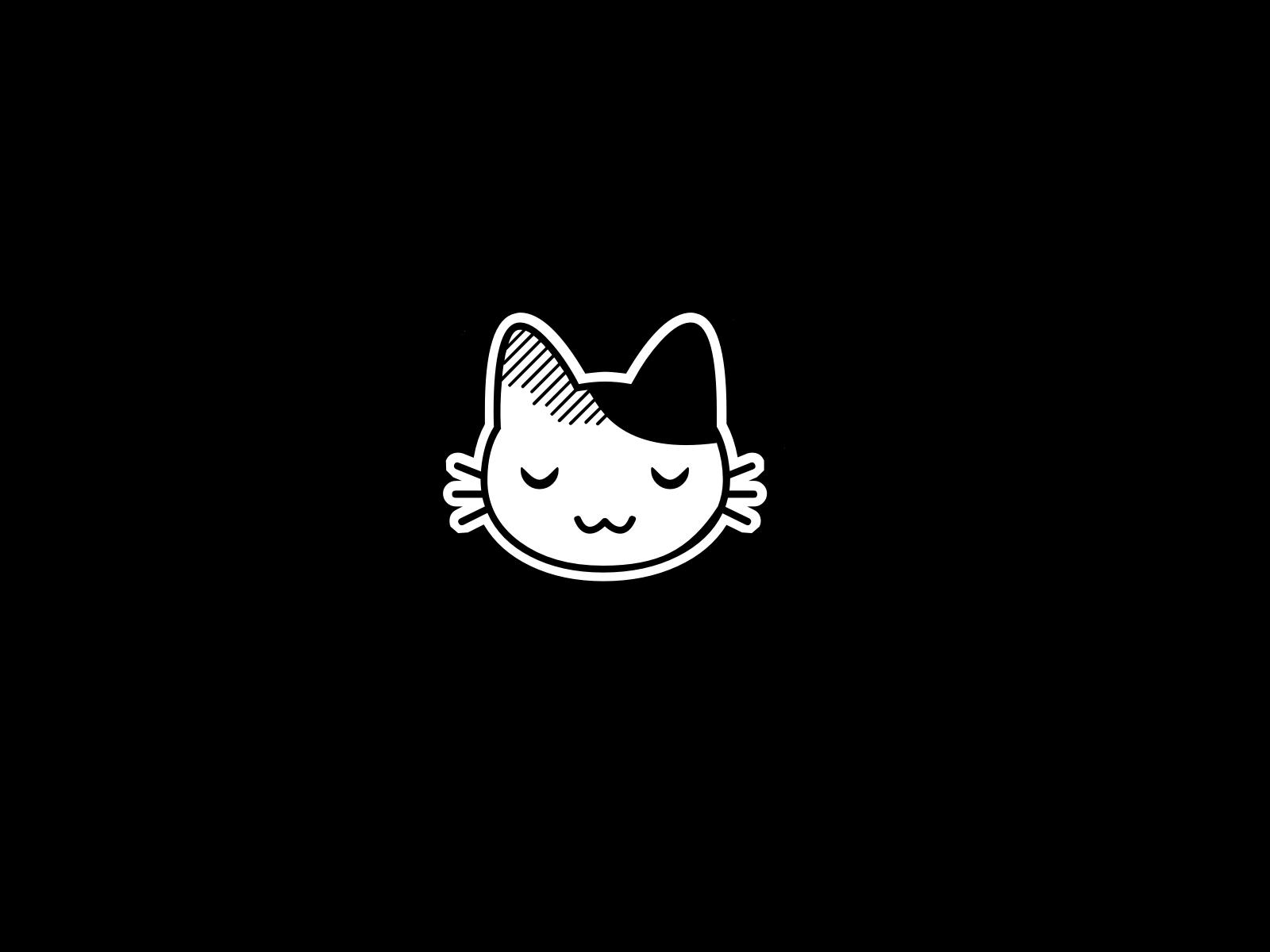 Cute Black Cat Cartoon Wallpapers