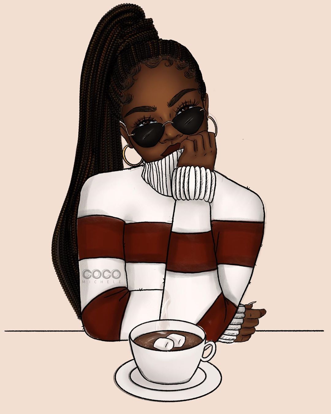 Cute Black Girl Drawings Wallpapers Wallpapers