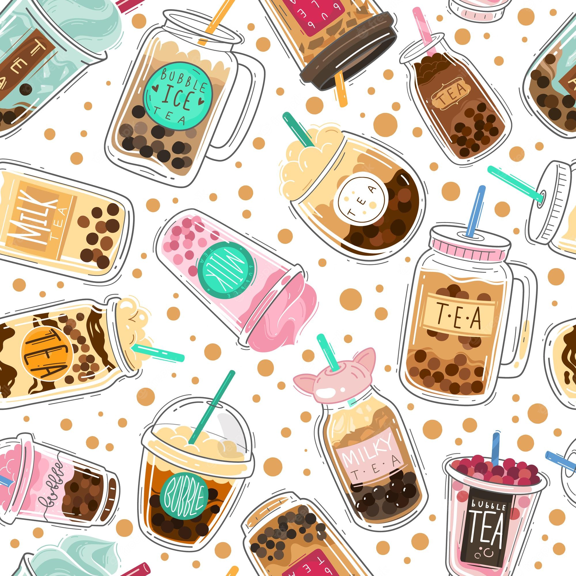 Cute Boba Tea Wallpapers Wallpapers