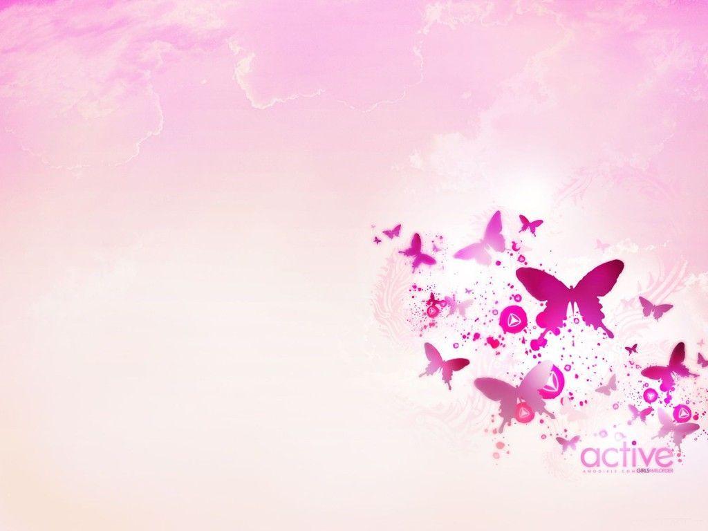 Cute Butterfly Baby Pink Wallpapers Wallpapers