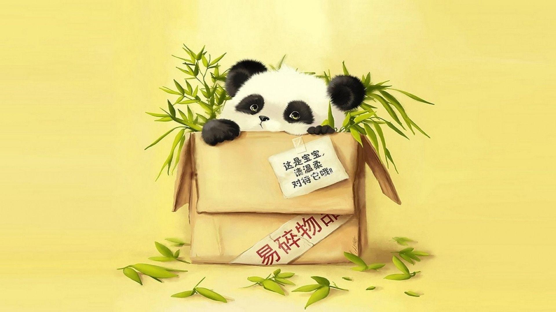 Cute Cartoon Panda Wallpapers