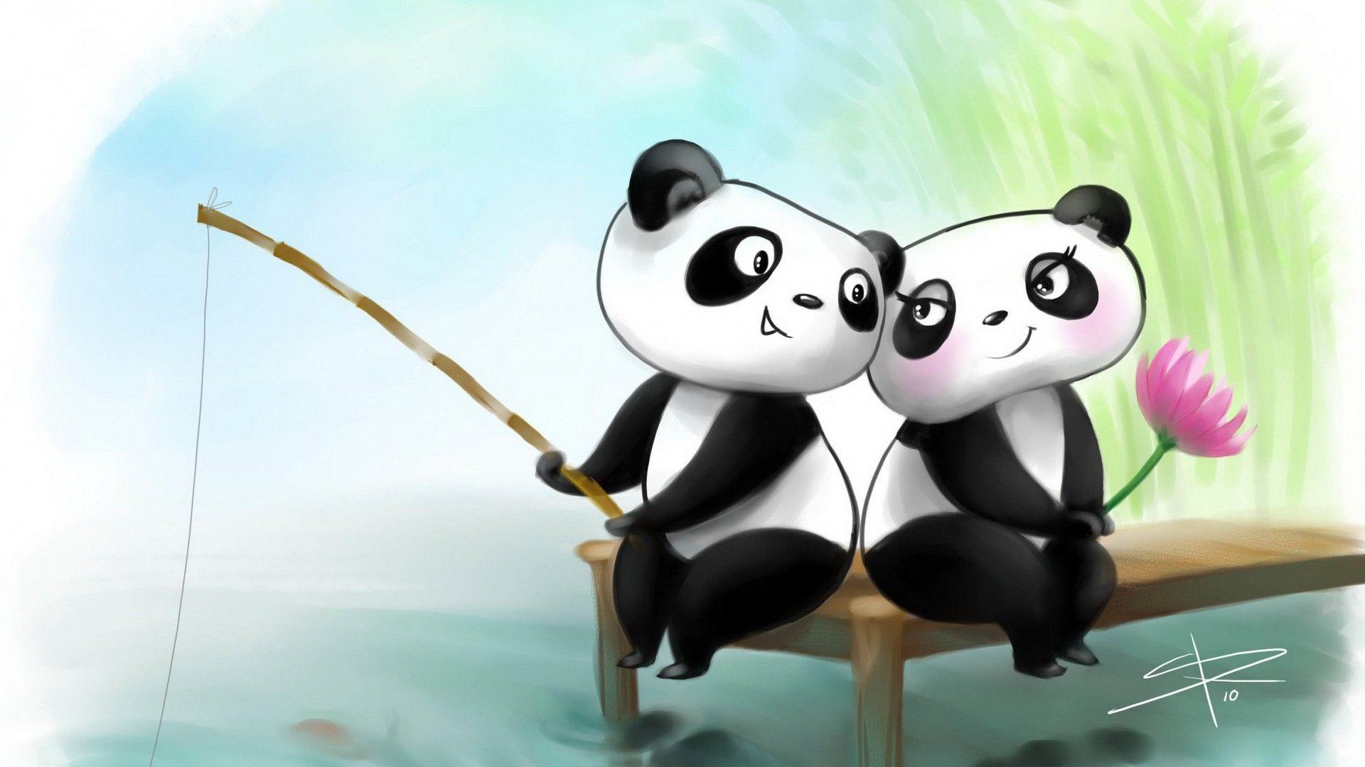 Cute Cartoon Panda Wallpapers Wallpapers