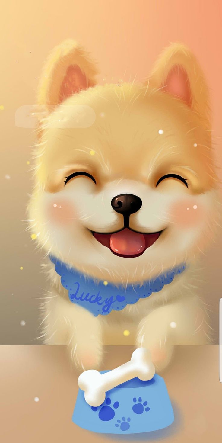 Cute Cartoon Puppy Wallpapers