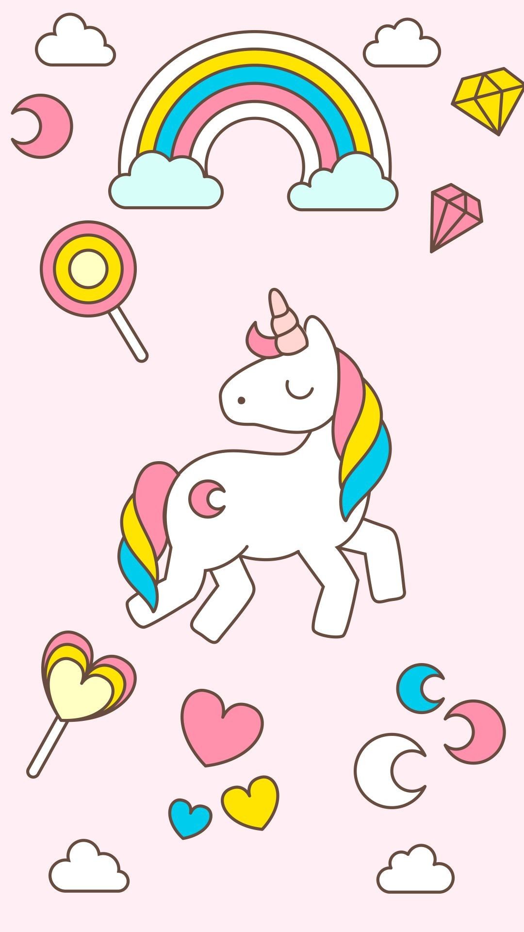 Cute Cartoon Unicorn Wallpapers