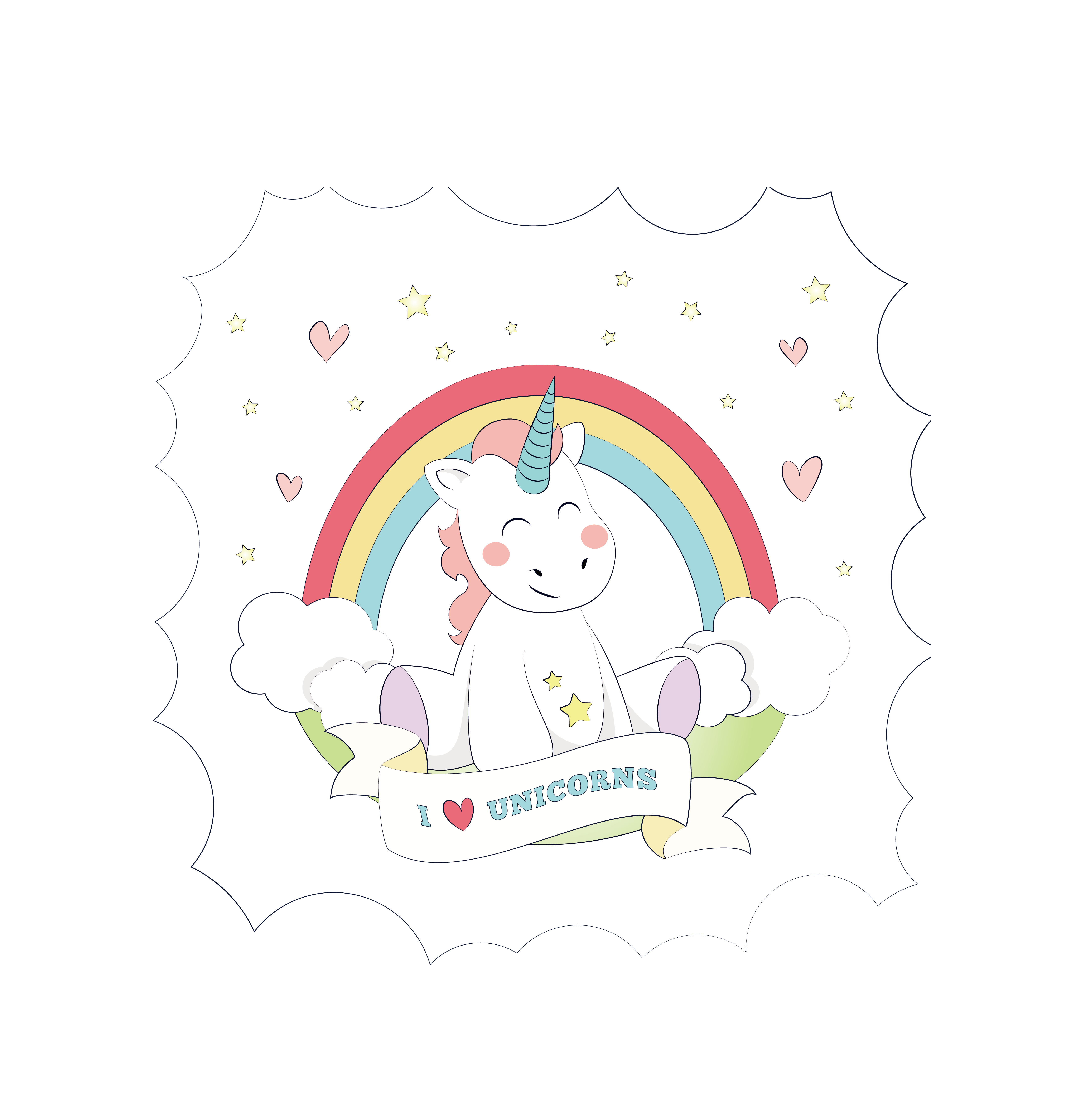 Cute Cartoon Unicorn Wallpapers Wallpapers