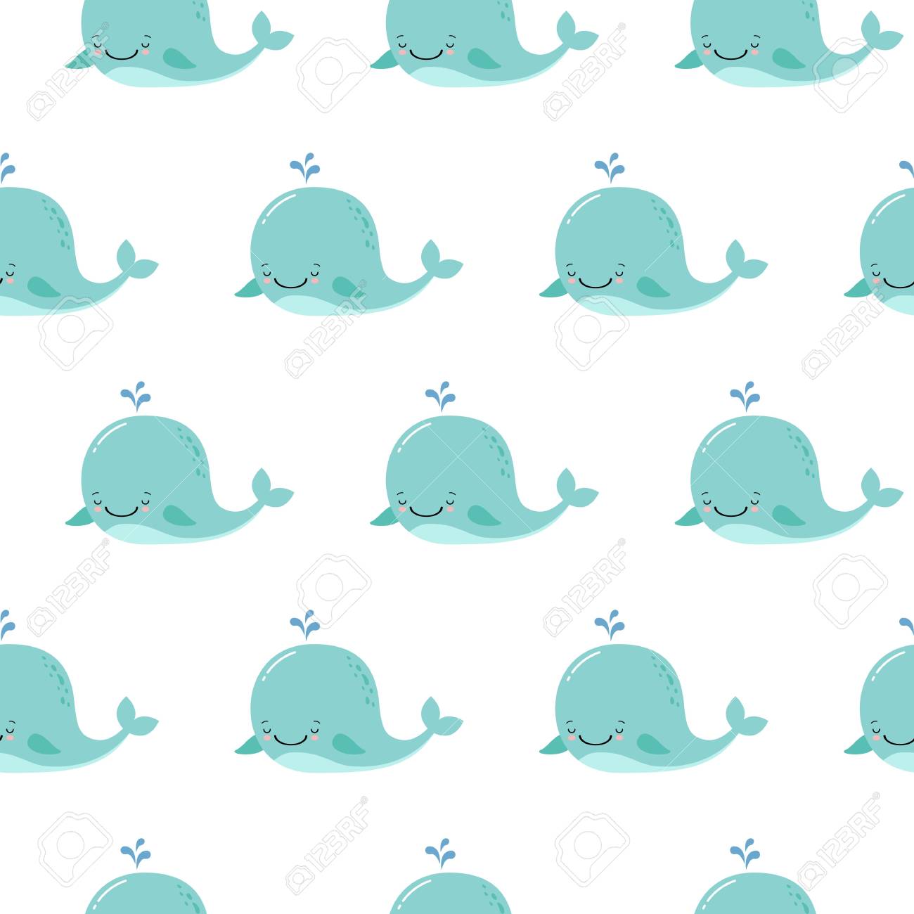 Cute Cartoon Whale Wallpapers