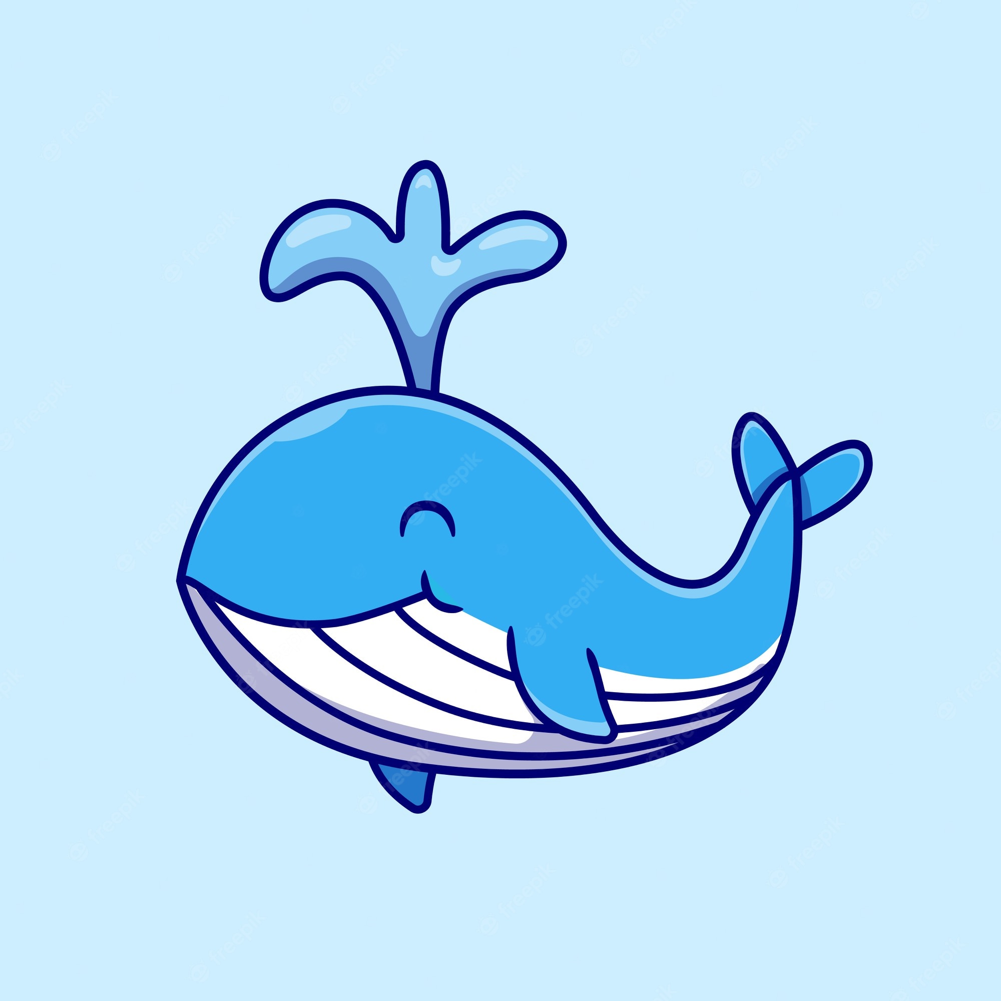 Cute Cartoon Whale Wallpapers