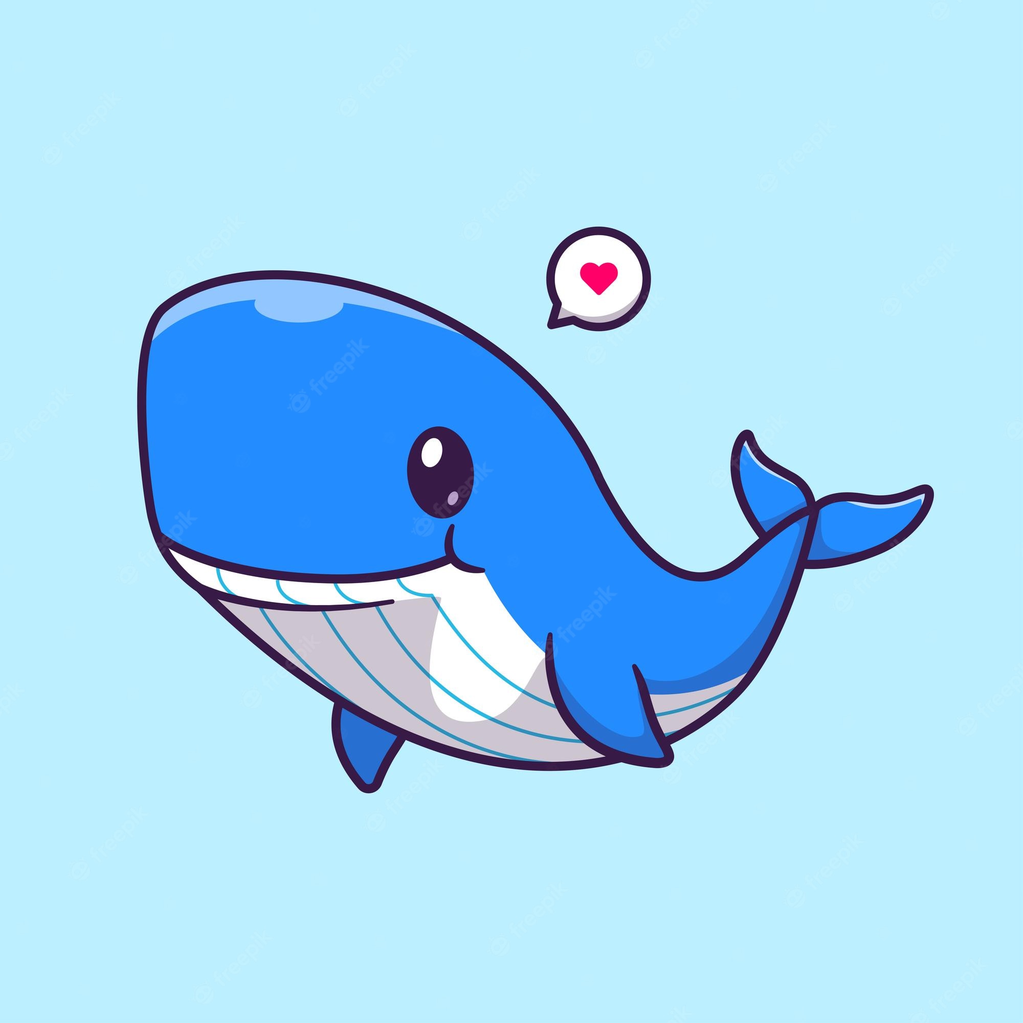 Cute Cartoon Whale Wallpapers