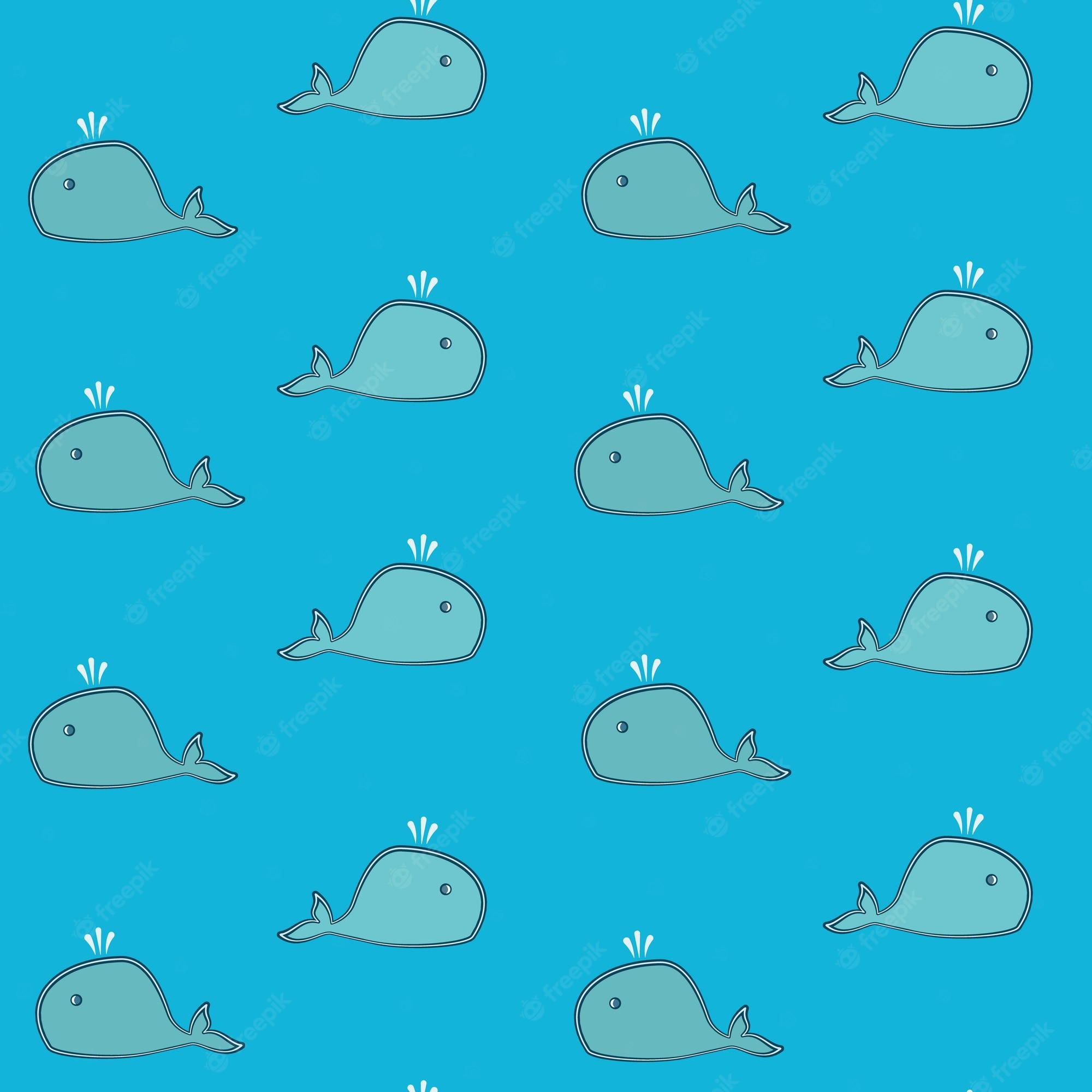 Cute Cartoon Whale Wallpapers