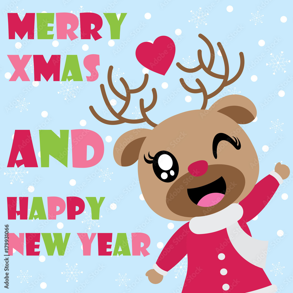 Cute Christmas Reindeer Wallpapers