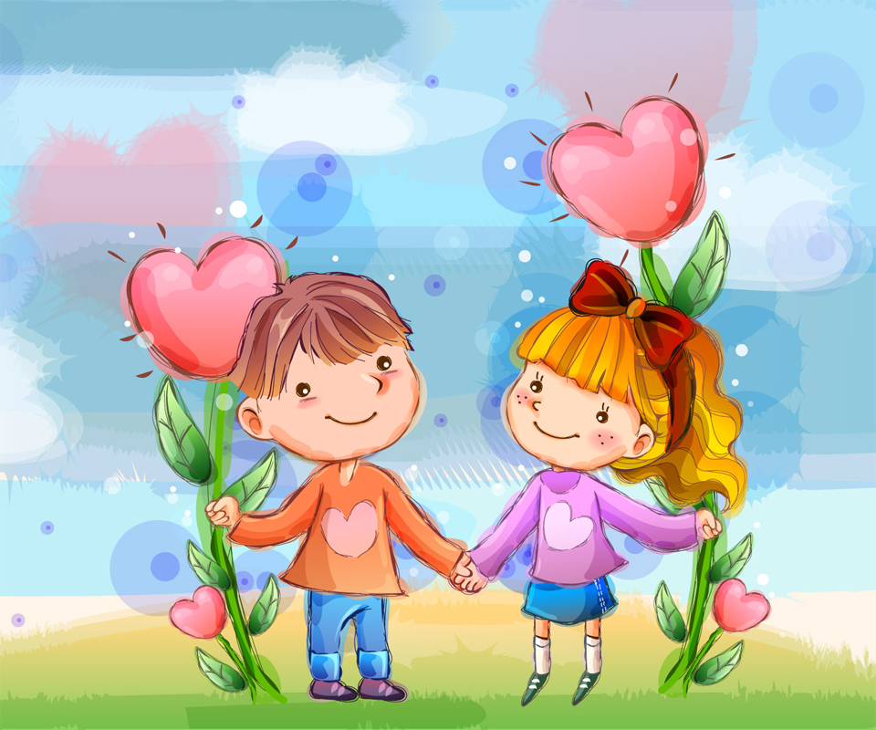 Cute Couple Cartoon Wallpapers