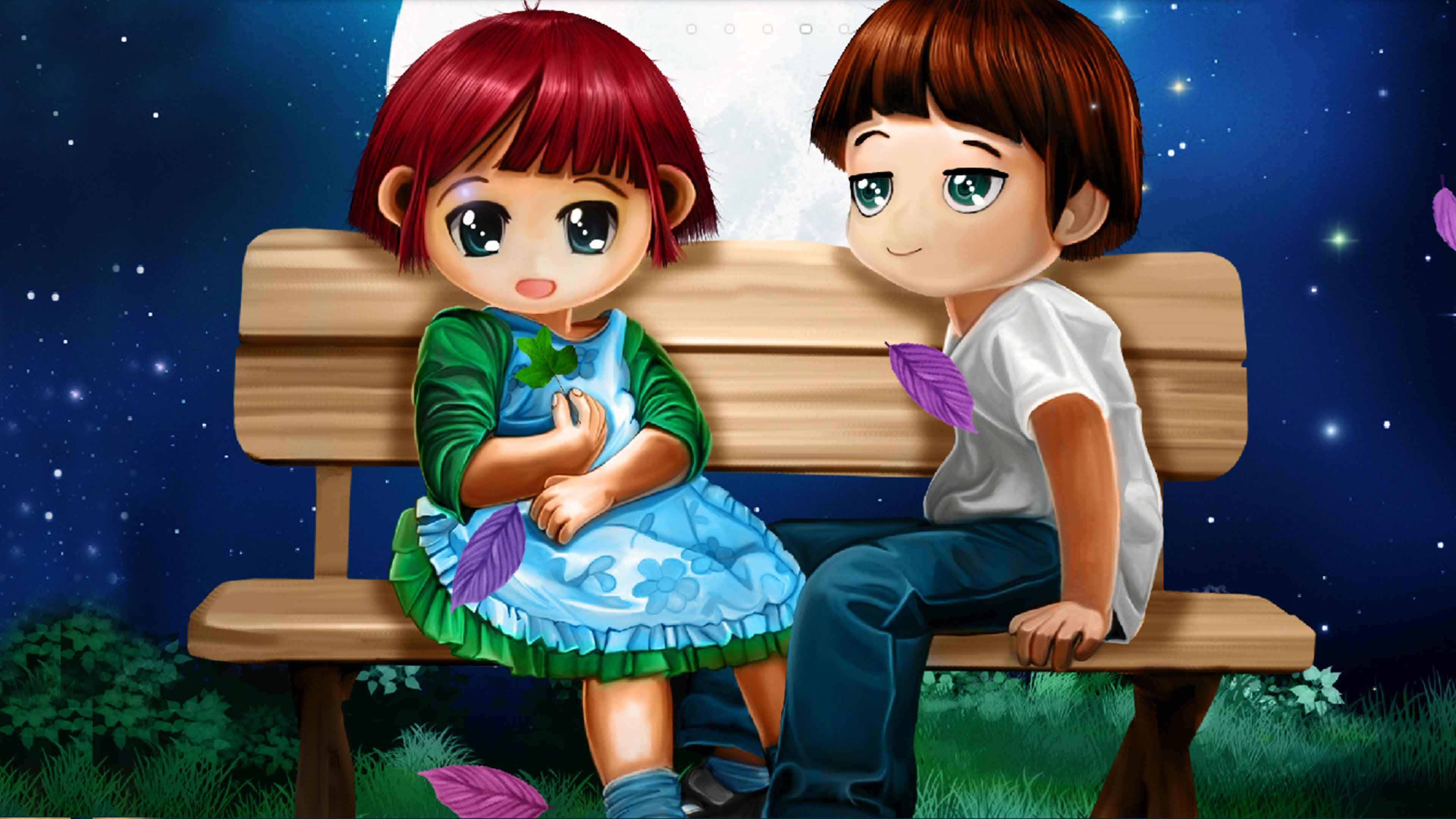 Cute Couple Cartoon Wallpapers Wallpapers