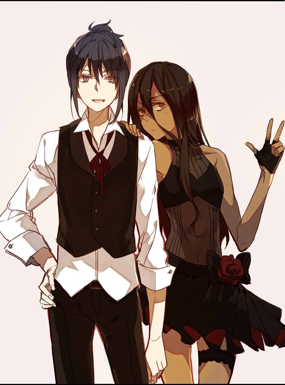 Cute Dark Anime Couple Wallpapers Wallpapers