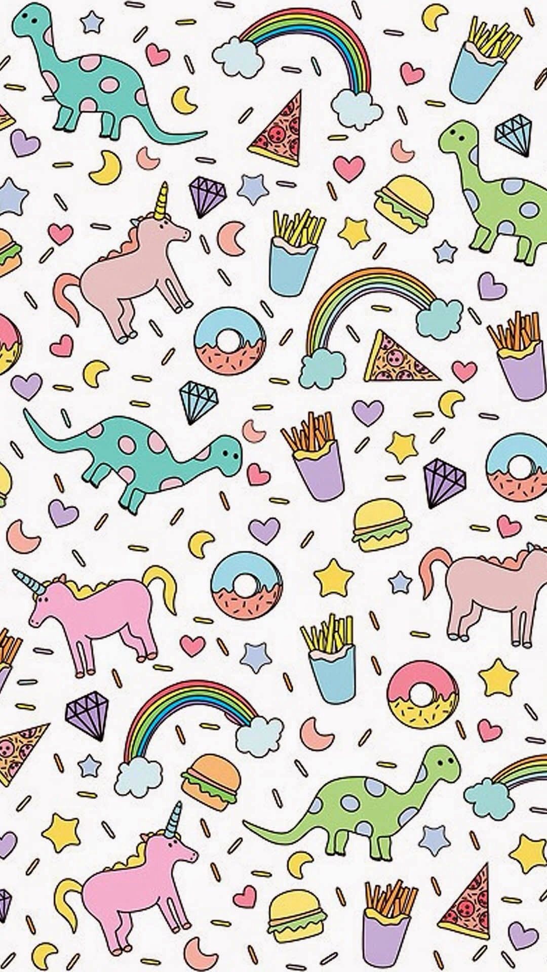 Cute Dinosaur Pattern Wallpapers