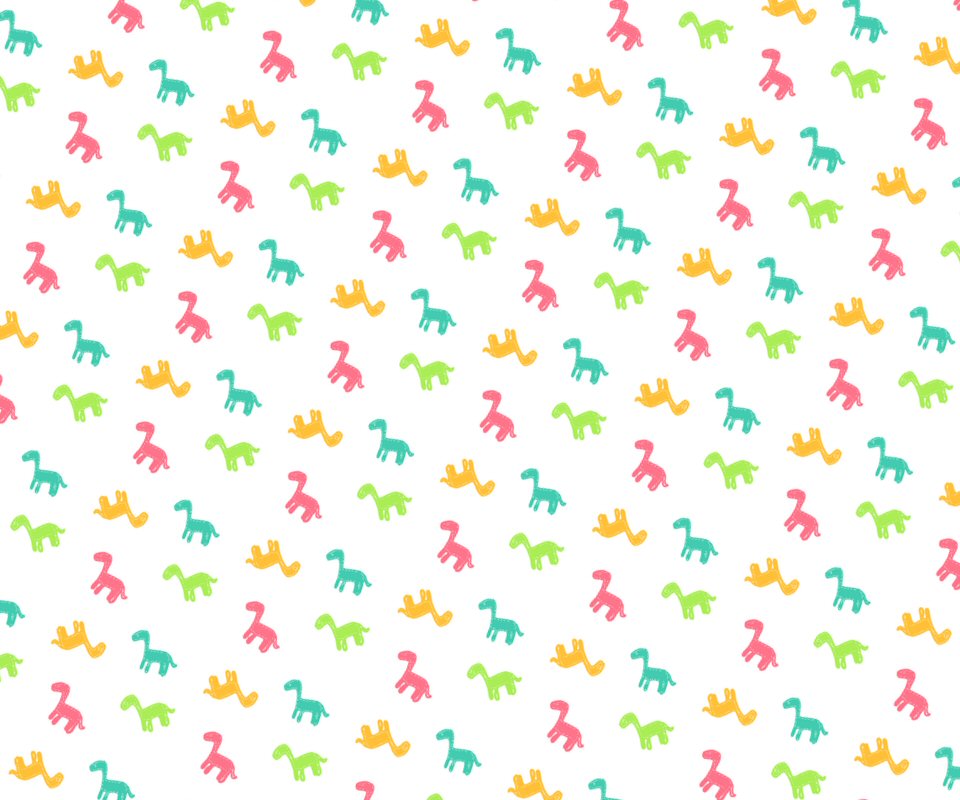 Cute Dinosaur Pattern Wallpapers