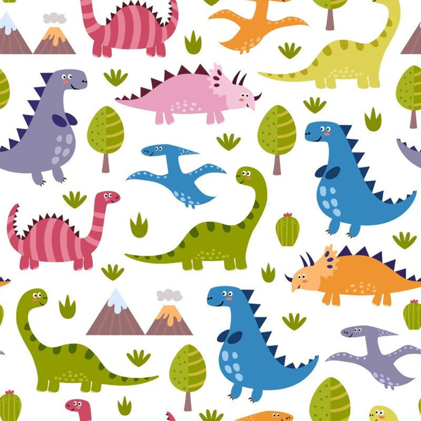 Cute Dinosaur Pattern Wallpapers