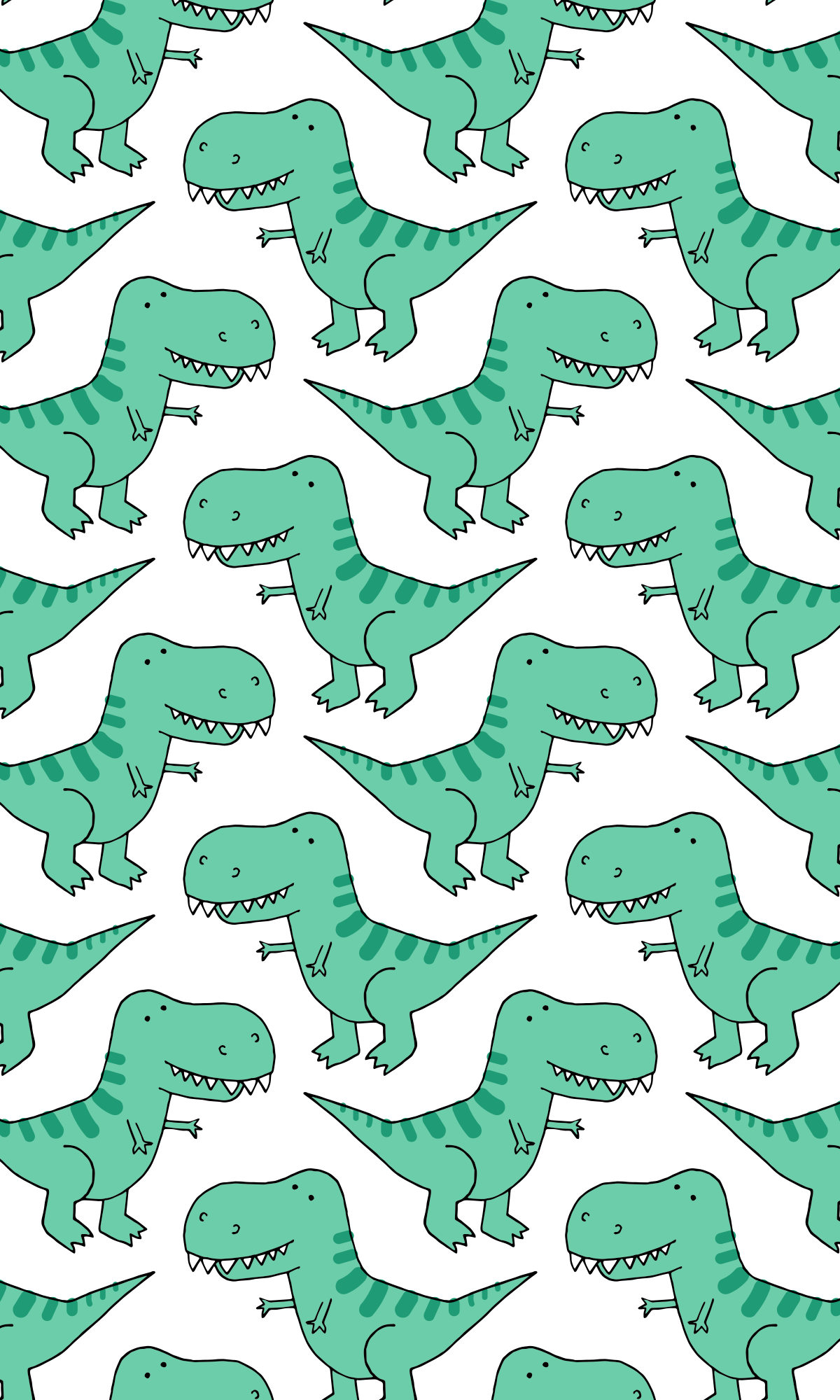 Cute Dinosaur Pattern Wallpapers