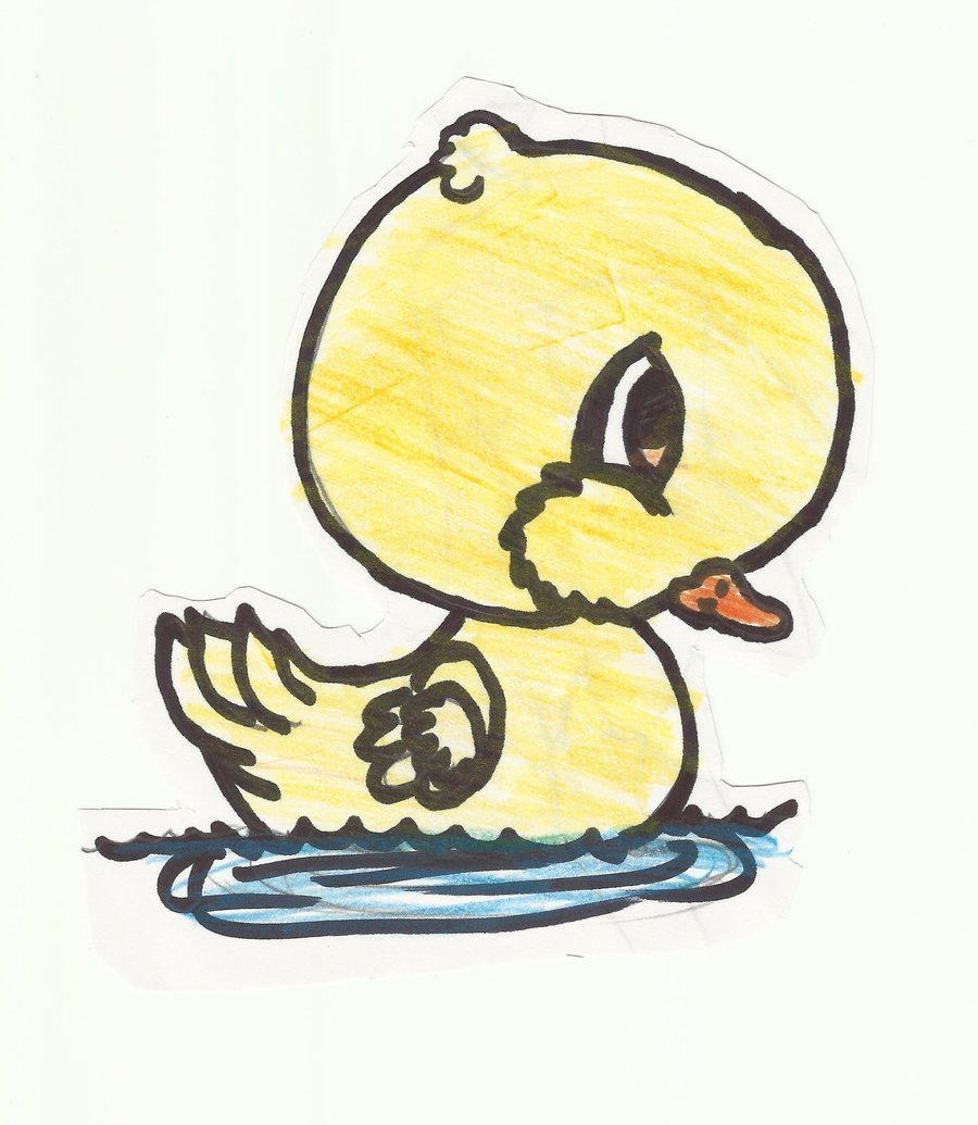 Cute Duck Drawing Wallpapers