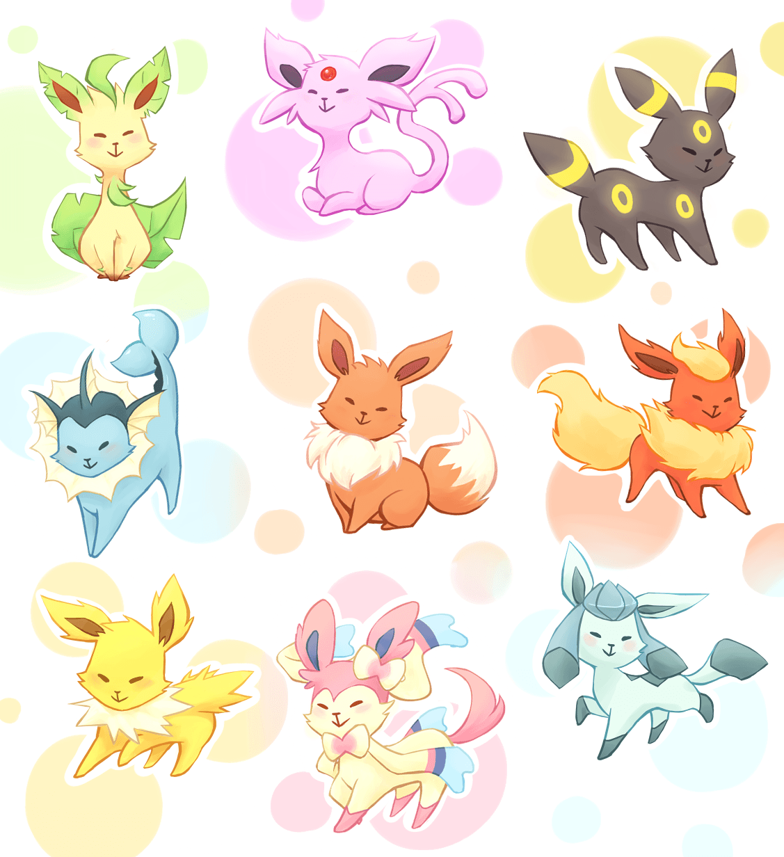 Cute Eeveelutions Wallpapers Wallpapers