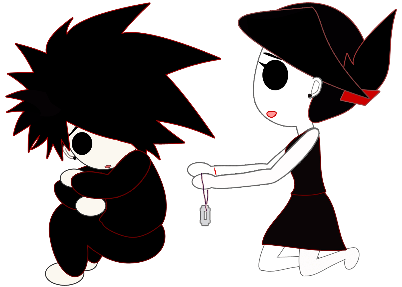 Cute Emo Cartoons Wallpapers Wallpapers