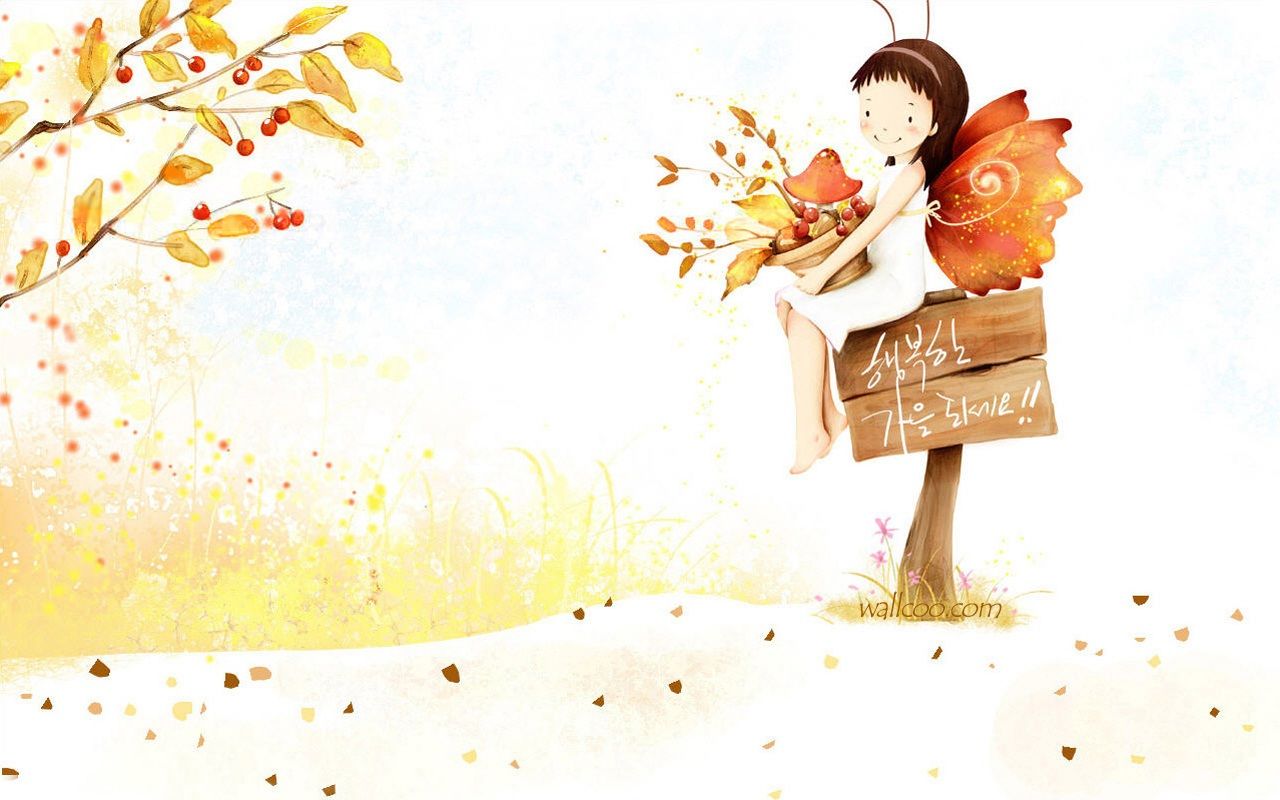 Cute Fall Cartoon Wallpapers