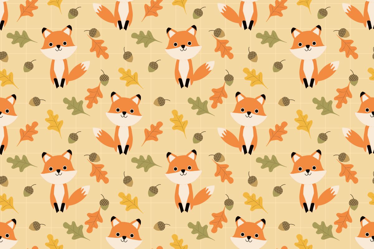 Cute Fall Pattern Wallpapers