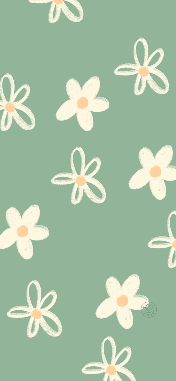 Cute Floral Green Wallpapers