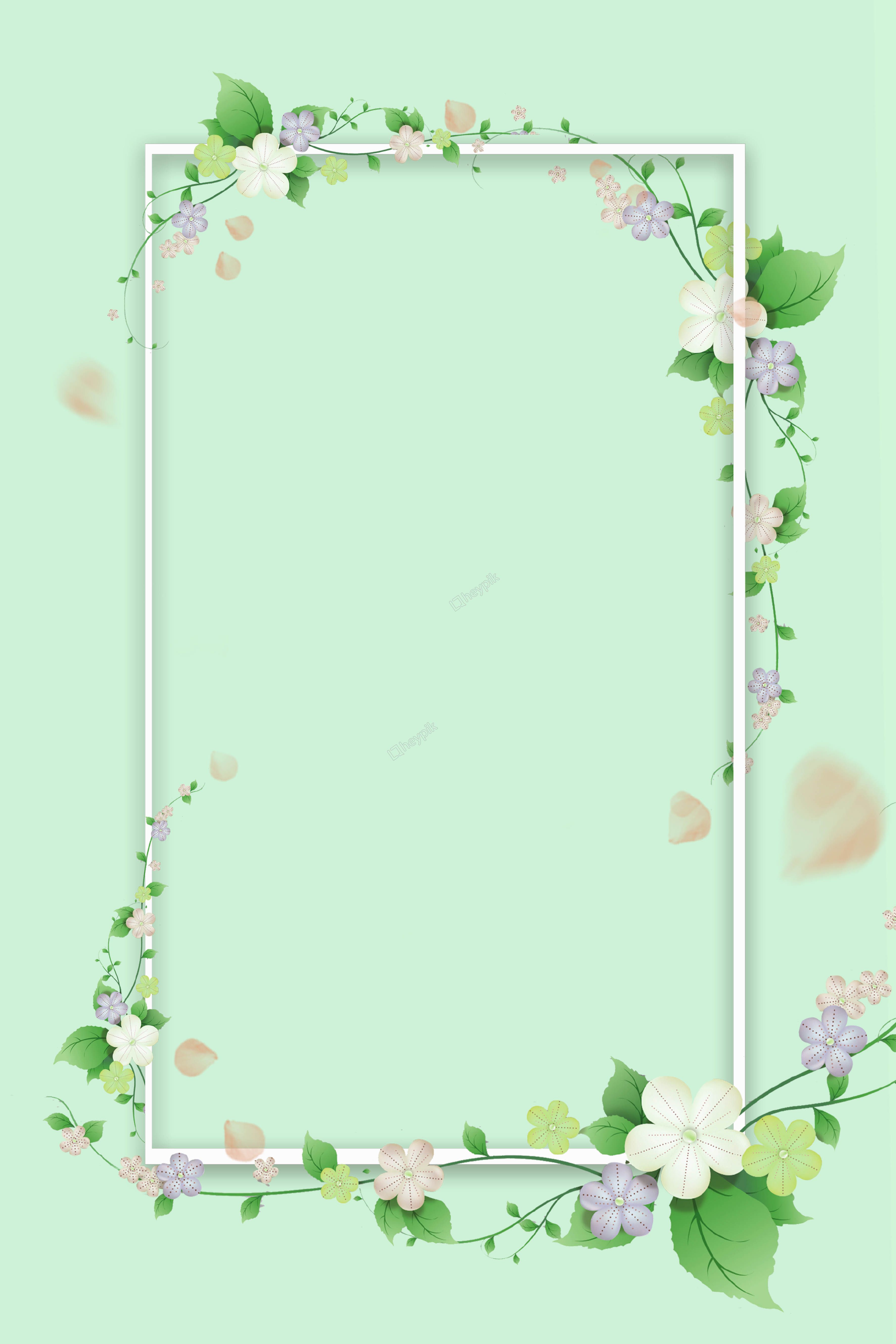 Cute Floral Green Wallpapers