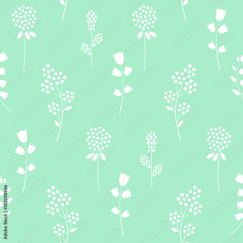Cute Floral Green Wallpapers