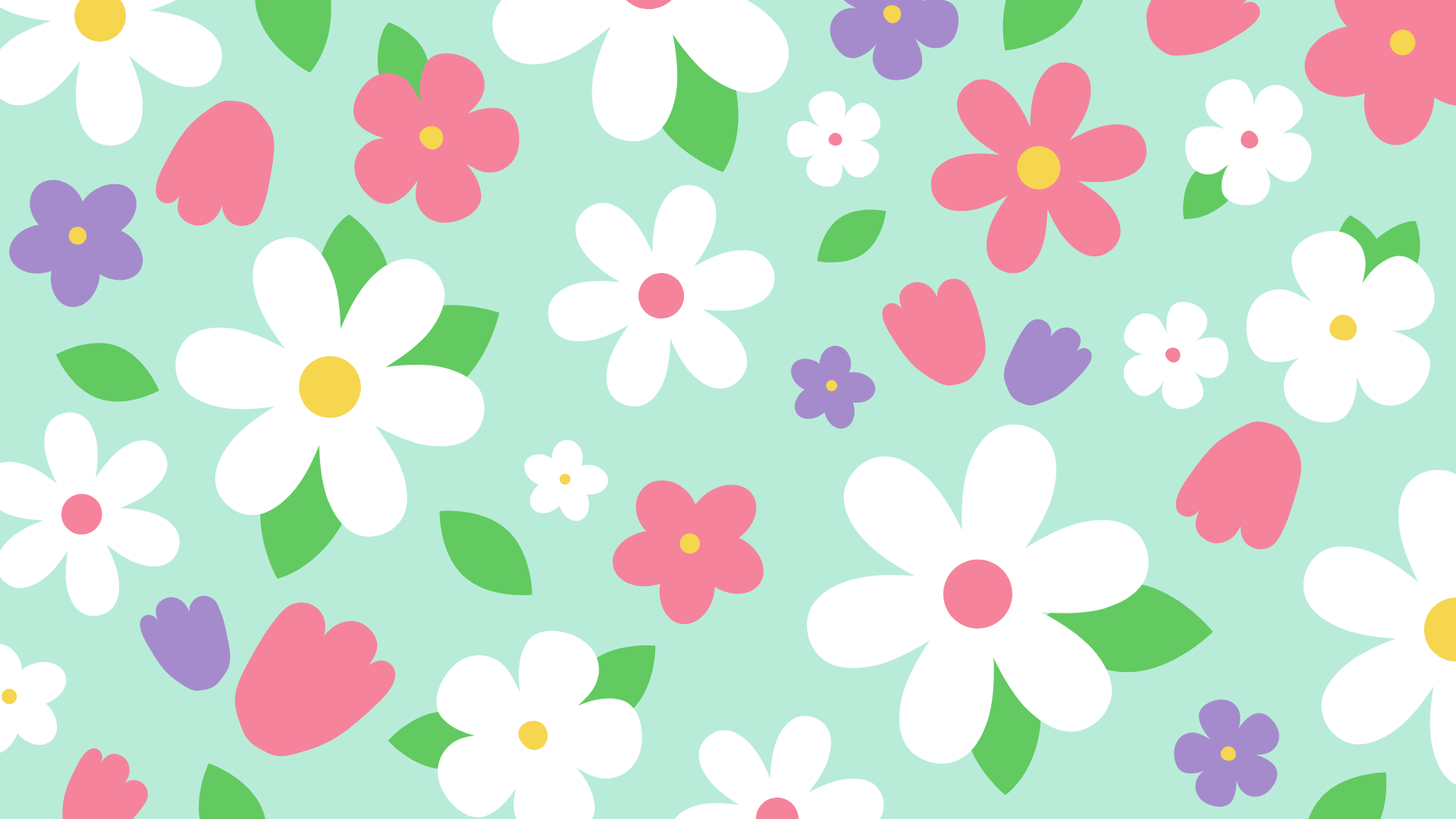 Cute Floral Green Wallpapers