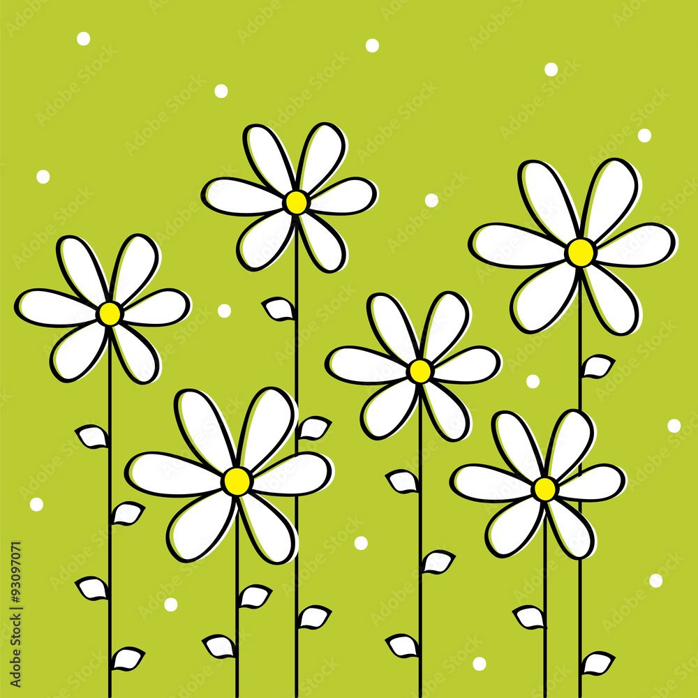 Cute Floral Green Wallpapers