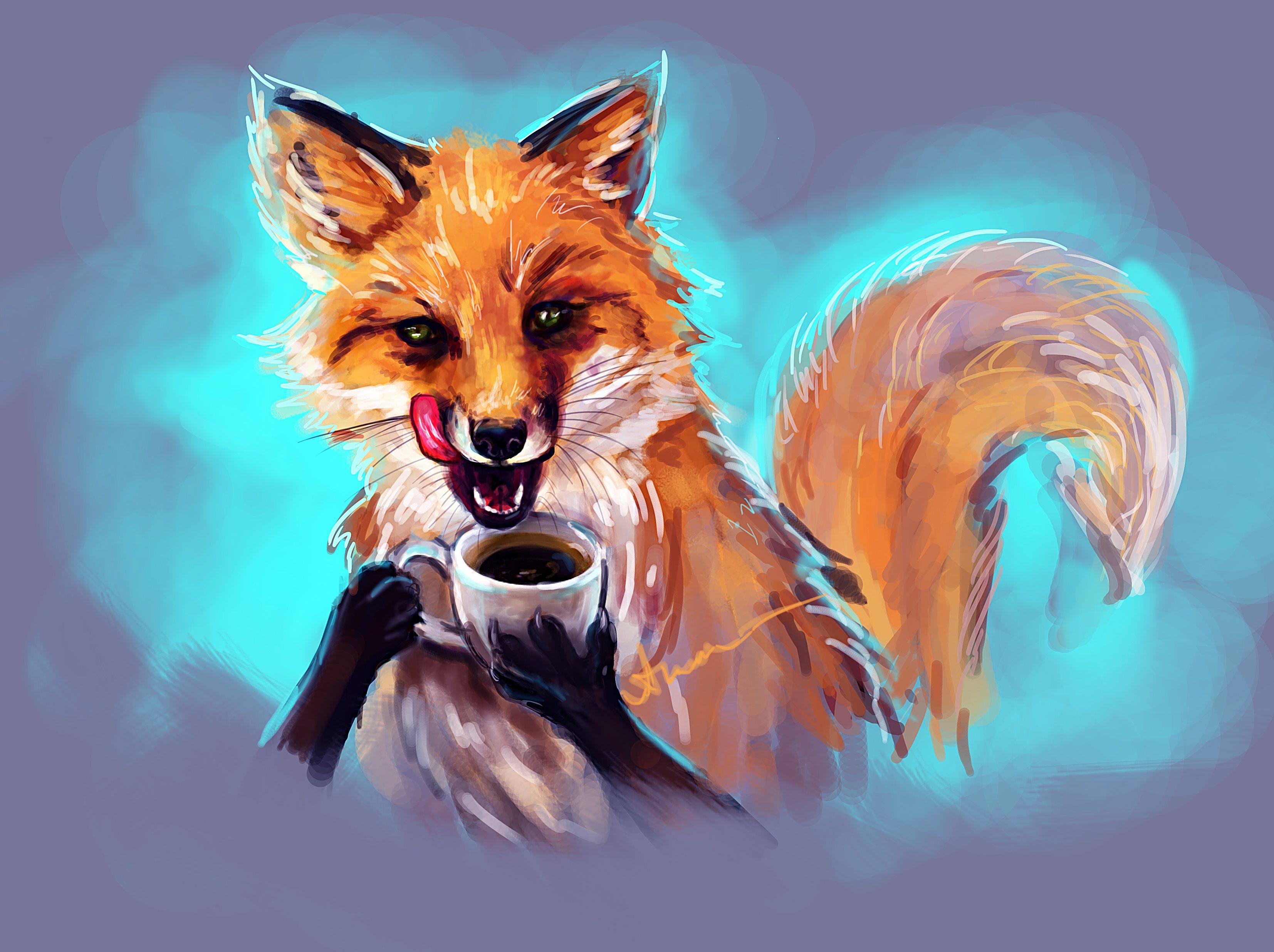 Cute Fox Art Wallpapers