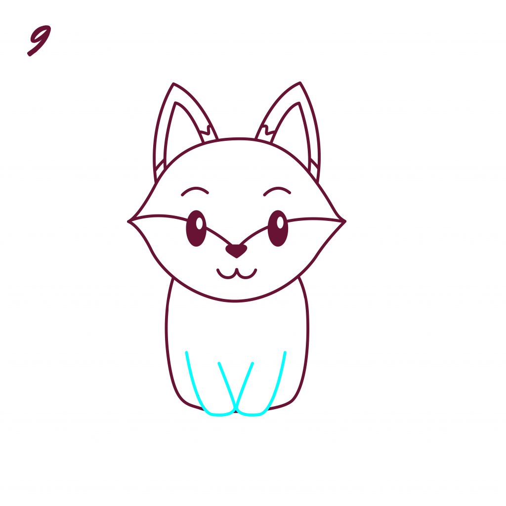 Cute Fox Drawing Wallpapers