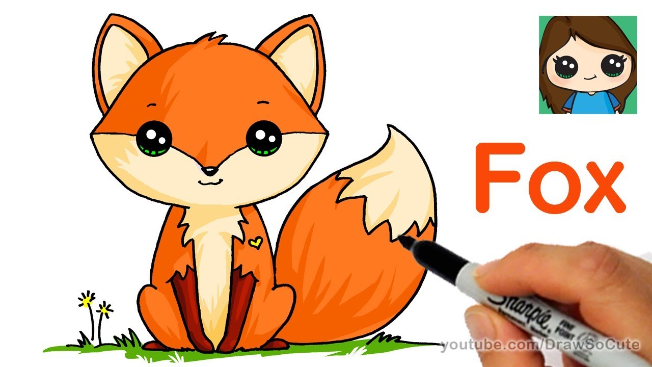 Cute Fox Drawing Wallpapers