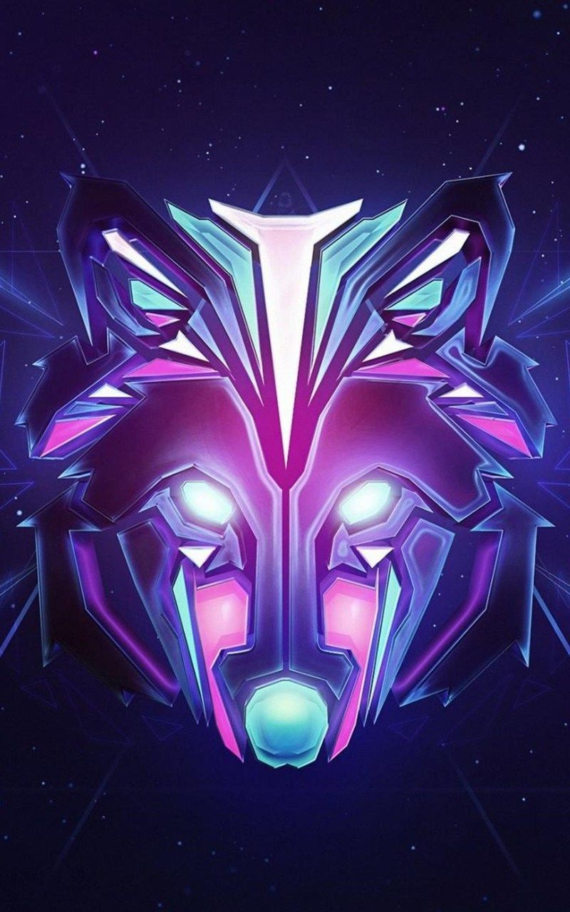 Cute Galaxy Wolf Wallpapers