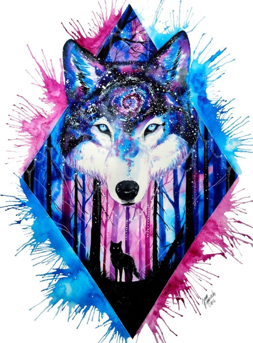 Cute Galaxy Wolf Wallpapers Wallpapers