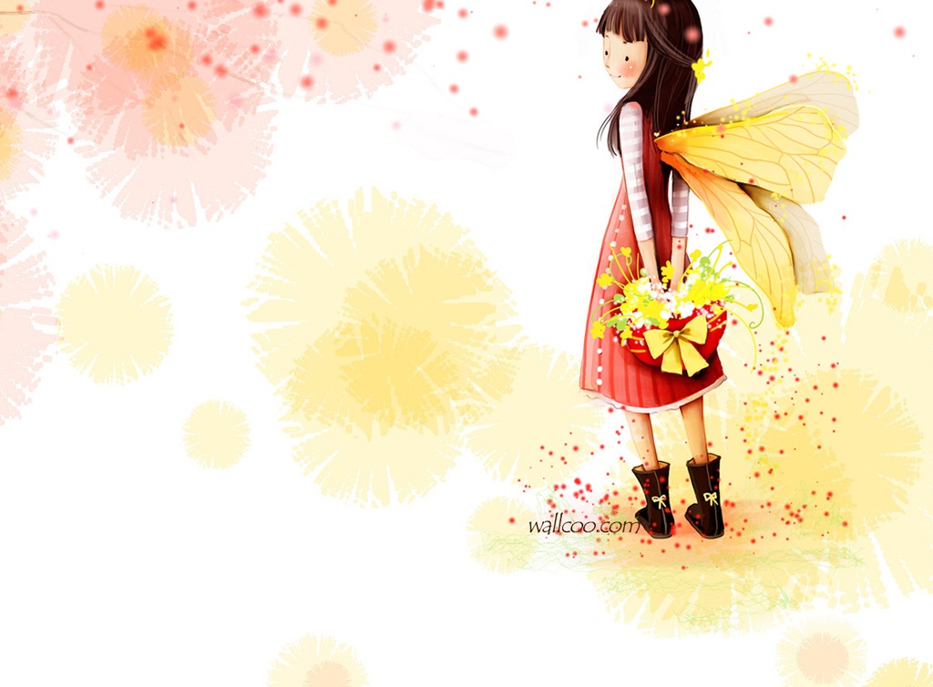 Cute Girl Cartoon Wallpapers Wallpapers