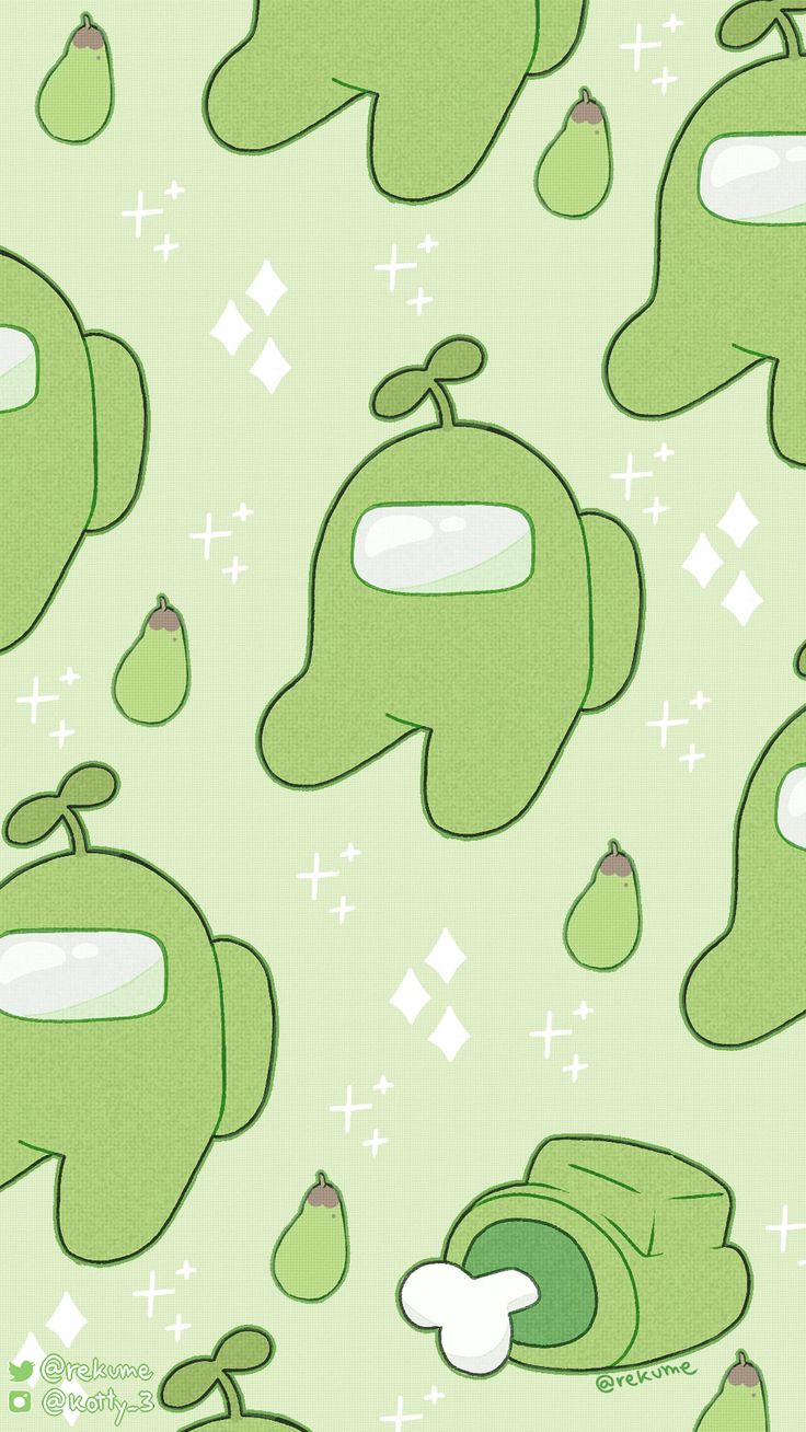 Cute Green Kawaii Wallpapers