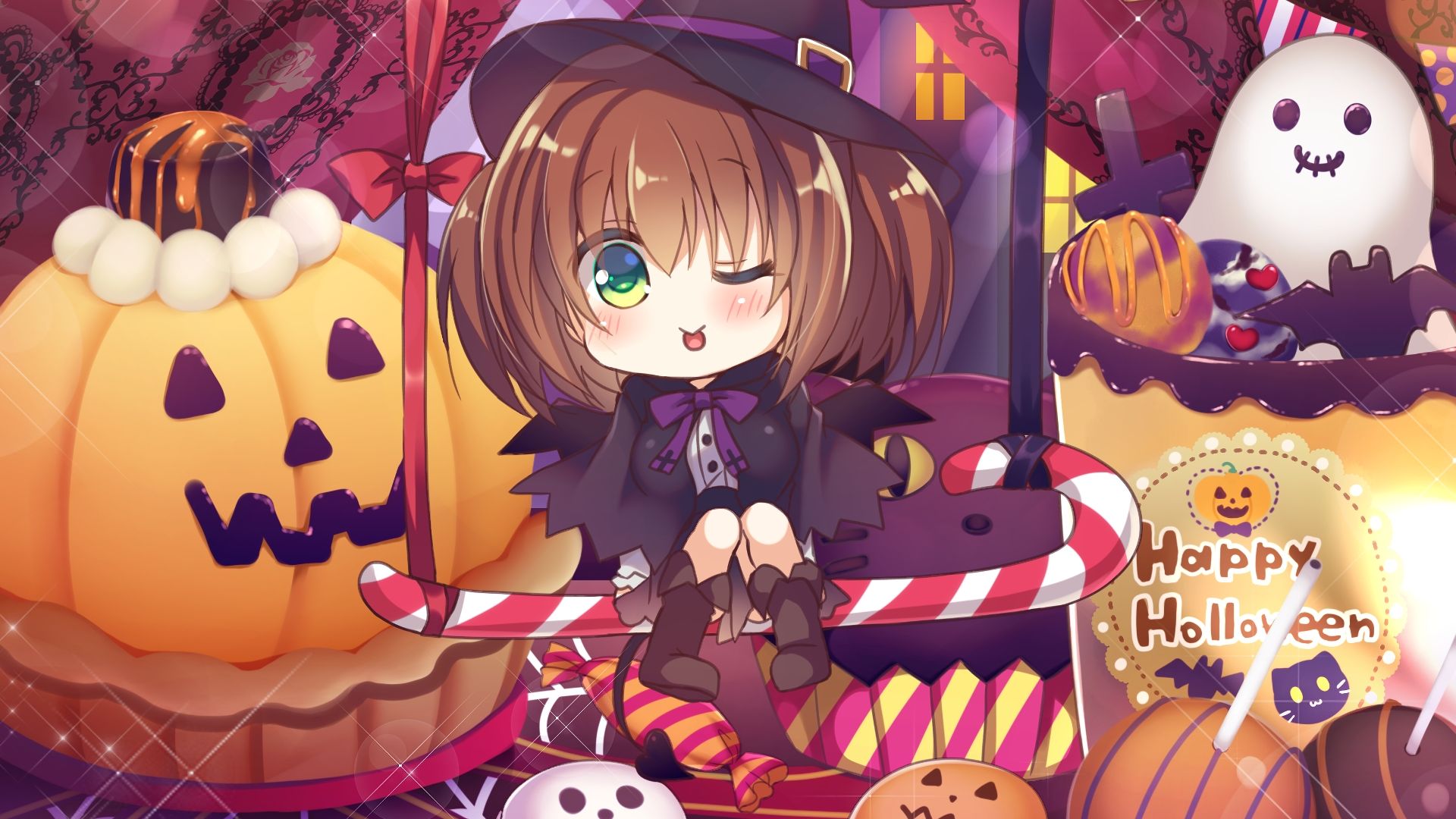 Cute Halloween Anime Wallpapers