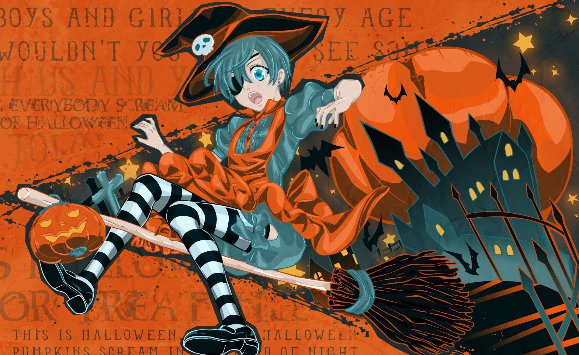 Cute Halloween Anime Girl Wallpapers Wallpapers
