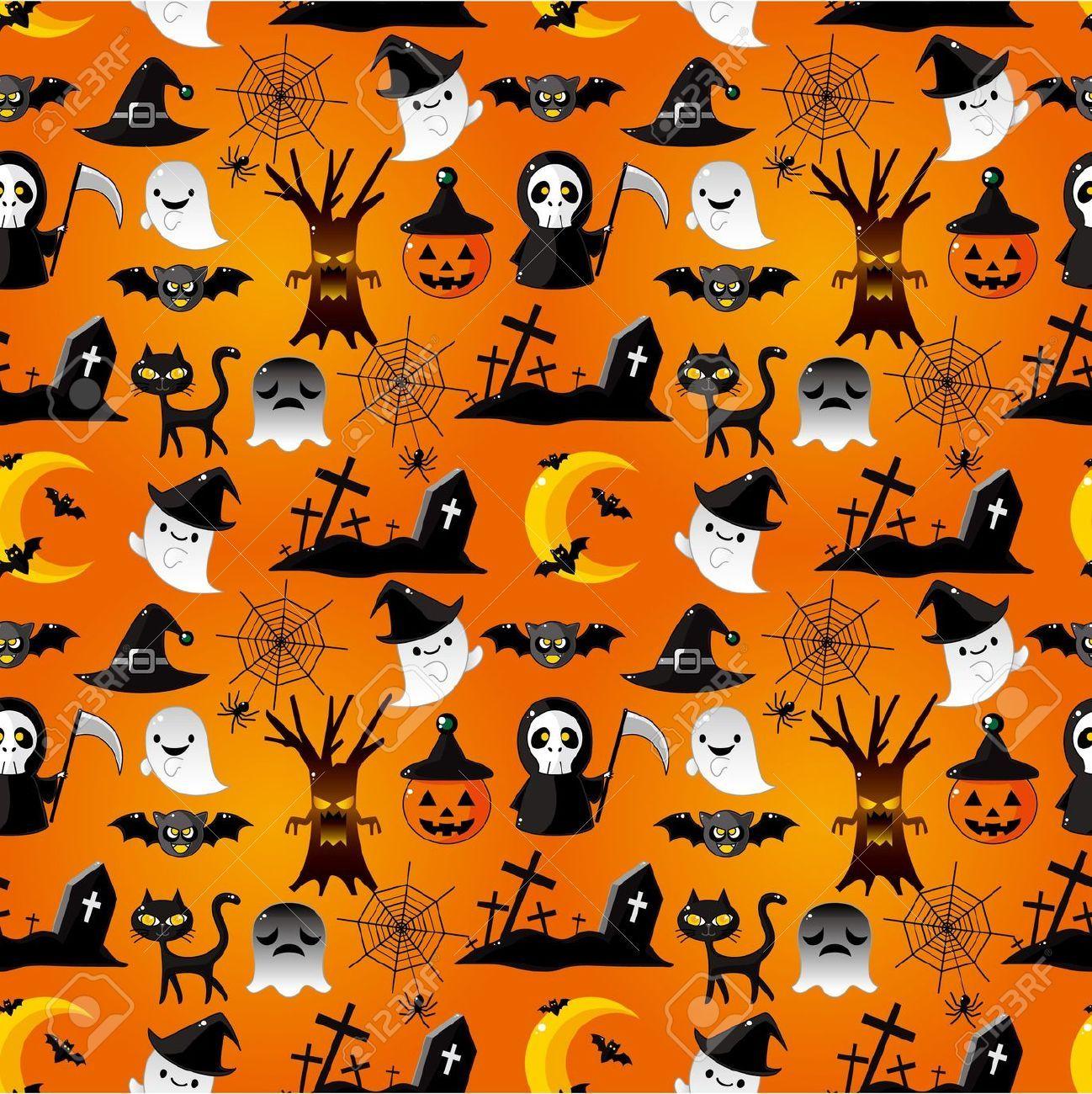 Cute Halloween Pattern Wallpapers