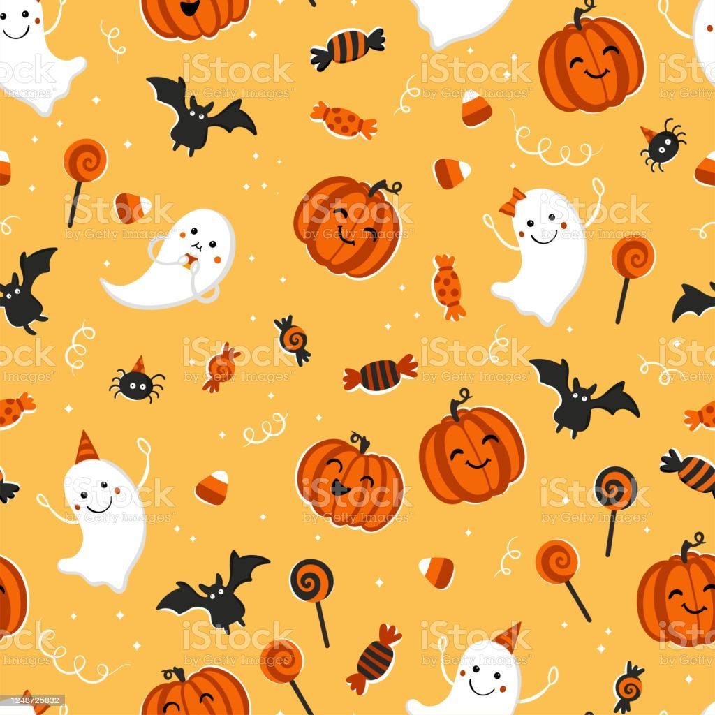 Cute Halloween Pattern Wallpapers