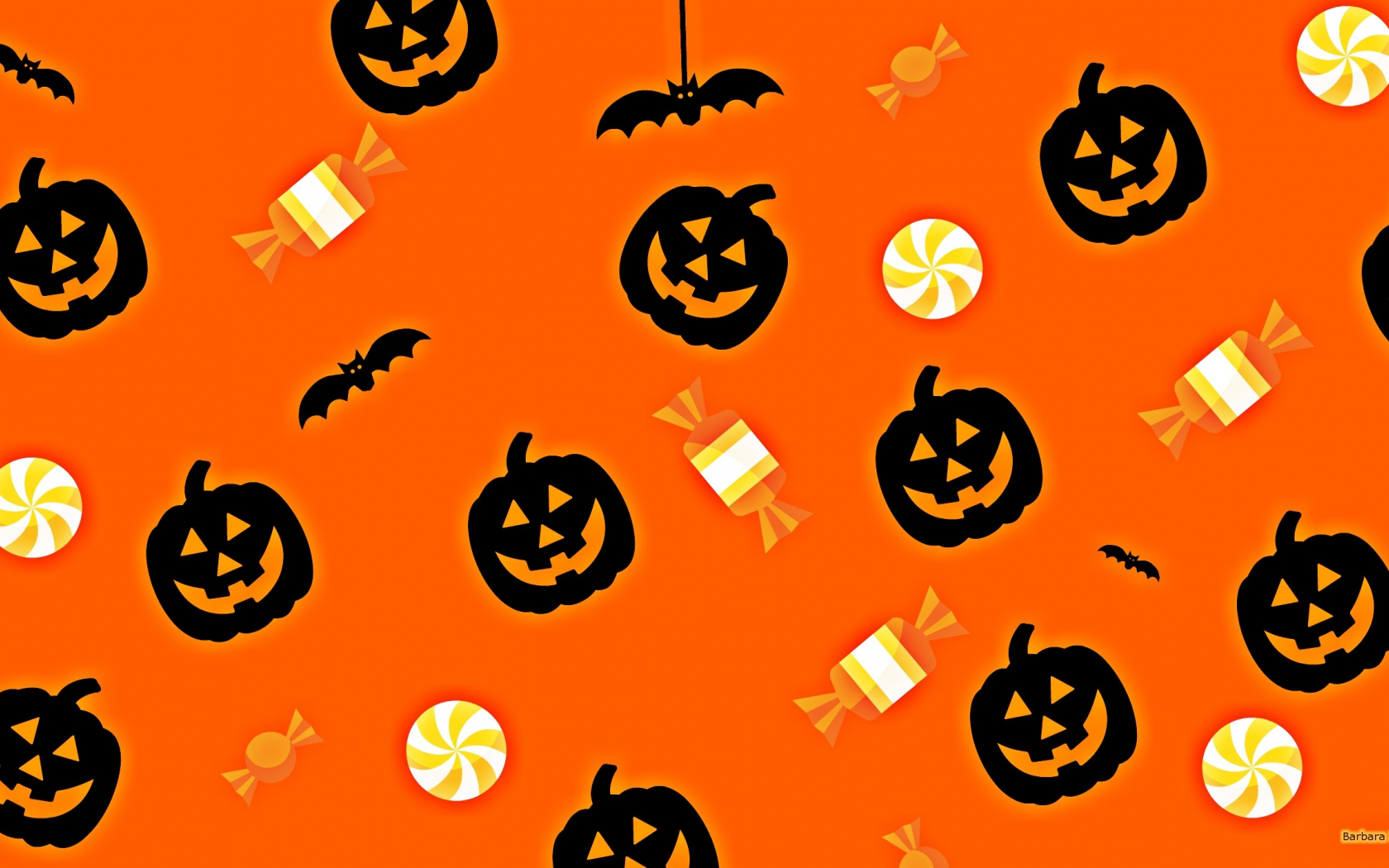 Cute Halloween Pattern Wallpapers