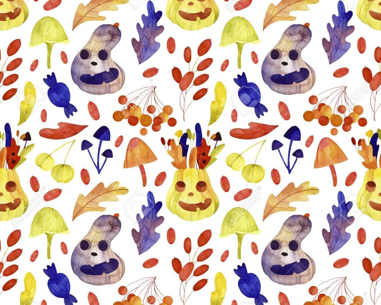 Cute Halloween Pattern Wallpapers