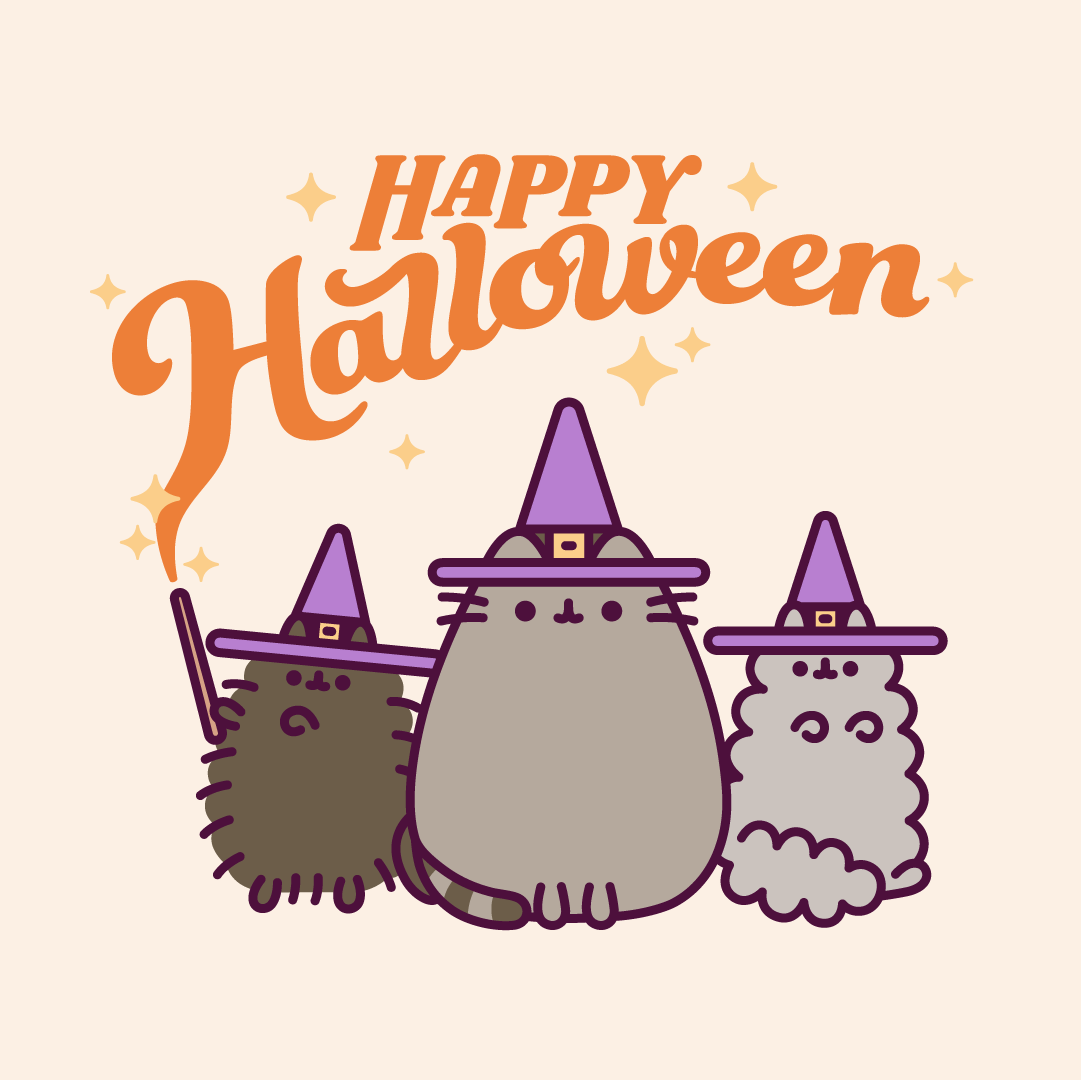 Cute Halloween Pusheen Wallpapers