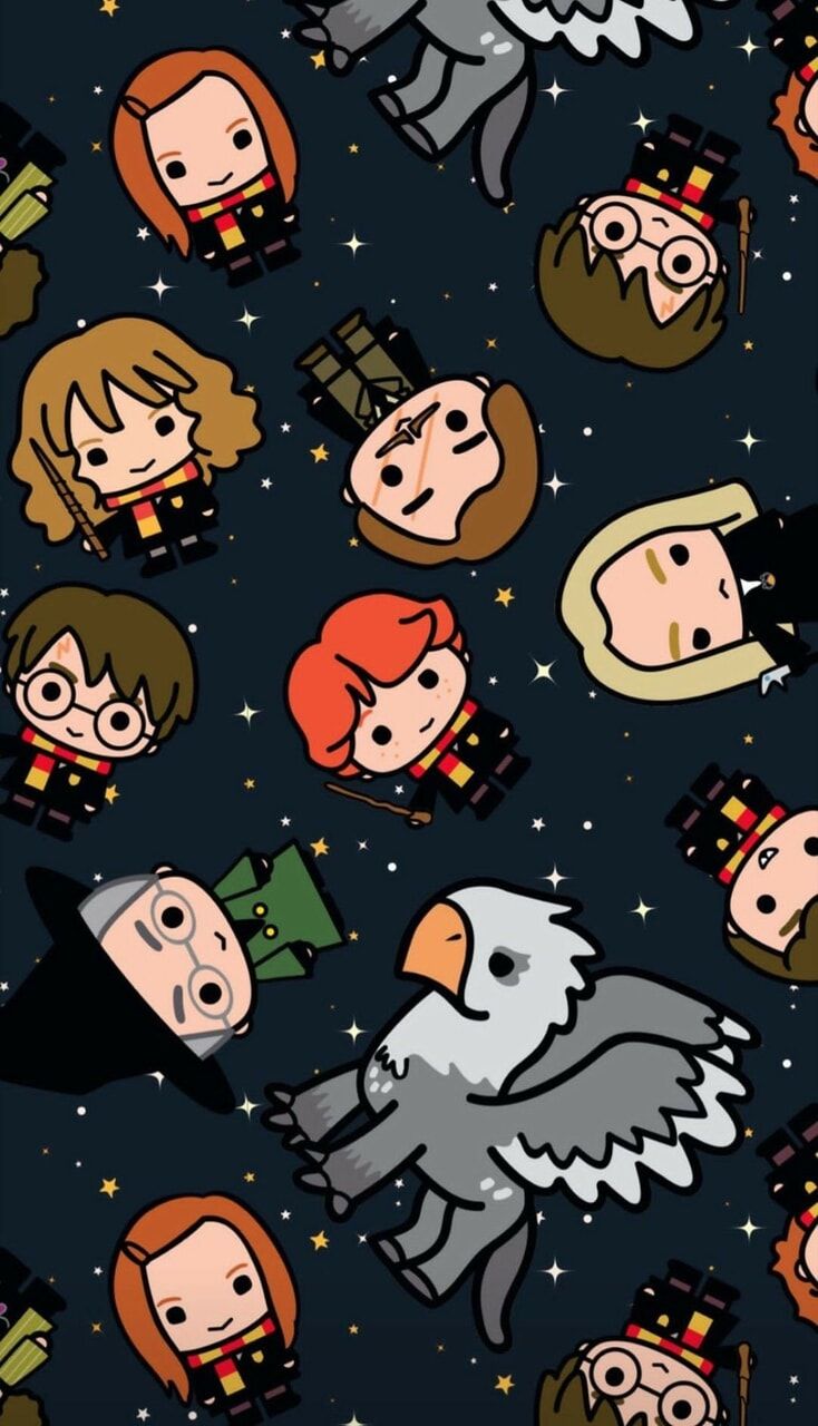 Cute Harry Potter Cartoon Wallpapers Wallpapers