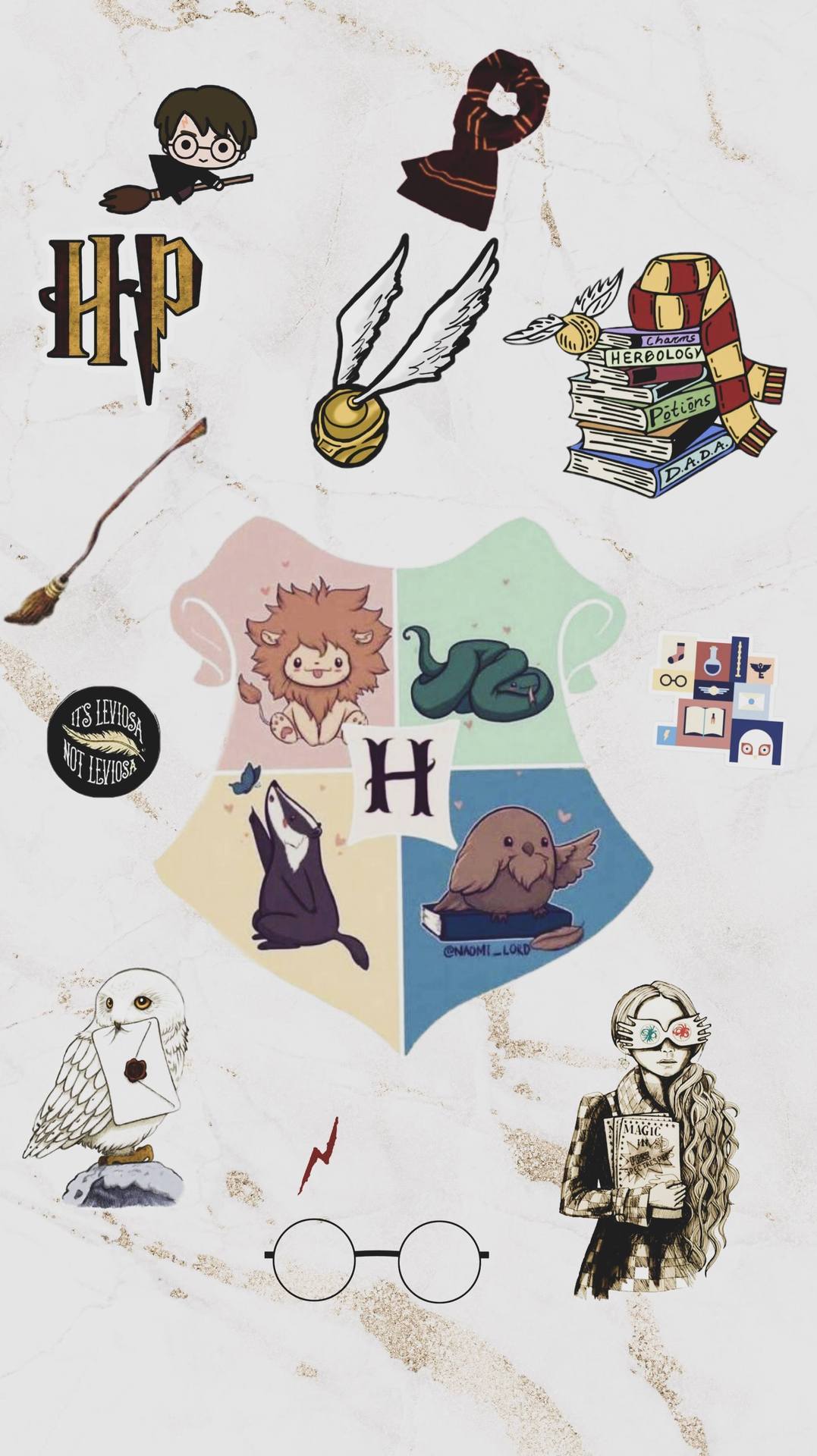 Cute Harry Potter Cartoon Wallpapers Wallpapers