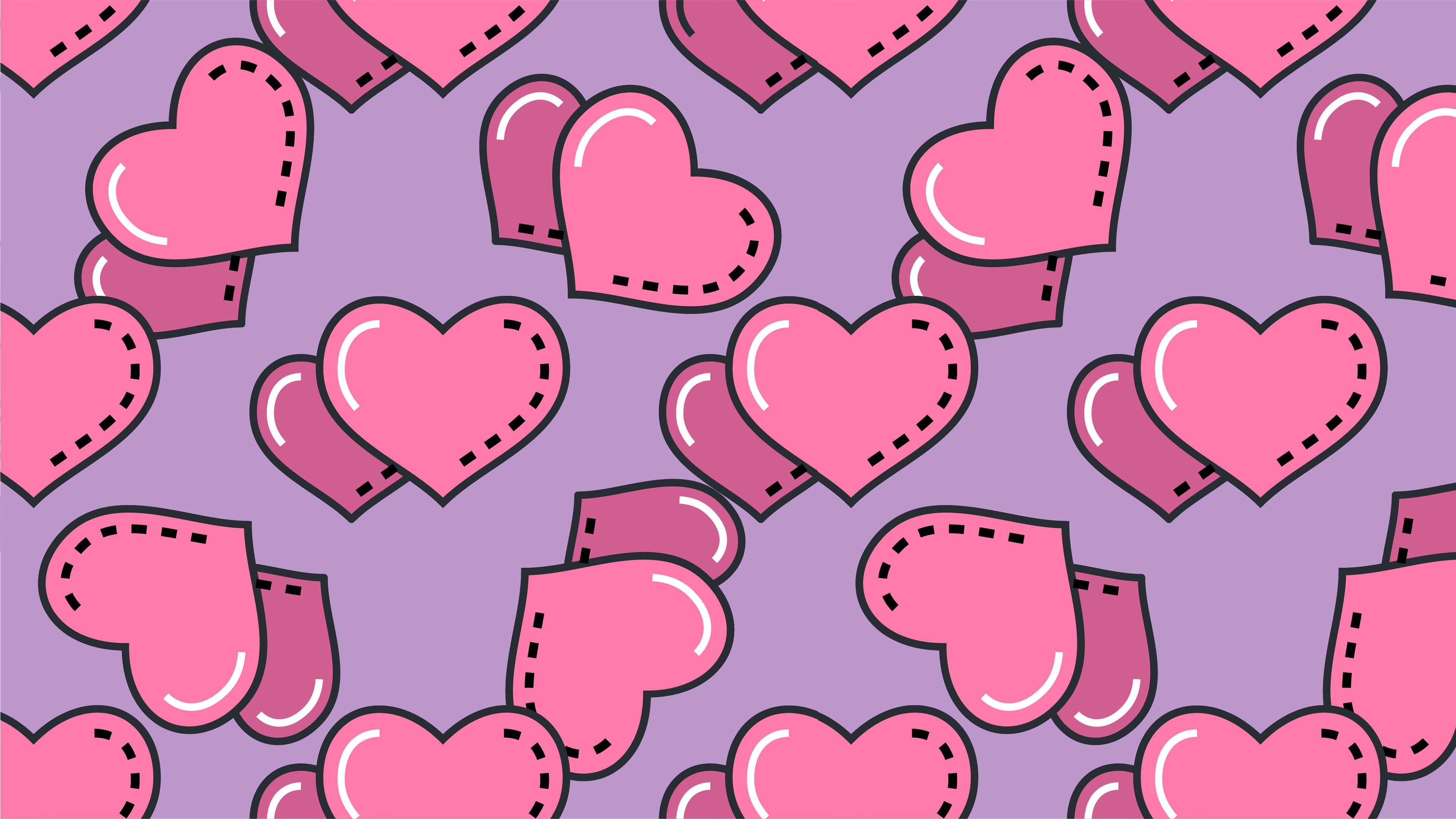 Cute Hearts Desktop Wallpapers