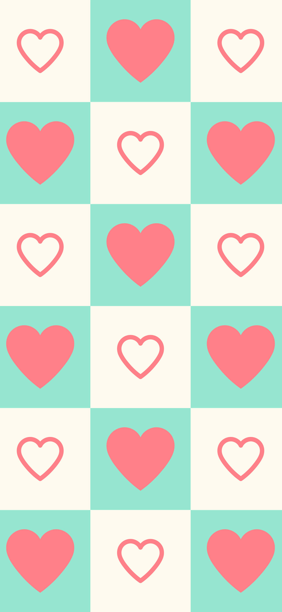 Cute Hearts Iphone Wallpapers